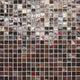 1/2x1/2 City Lights Straight Joint  Mosaic Mixed-Color Glossy Smooth Glass Tile Bronze Blend