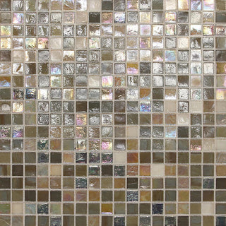12x12 1/2 City Lights Straight Joint Mosaic Mixed-Color Glossy Smooth Glass Tile