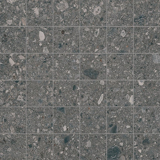12x12 Assemble Fragment Shard Grid Mosaic Stone-Look Matte Smooth Porcelain Tile