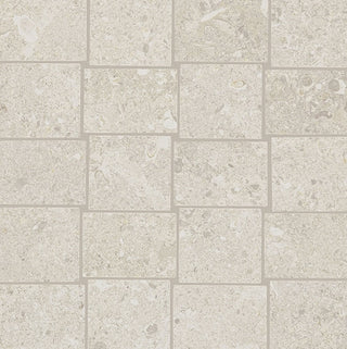 12x12 Dignitary Grid Mosaic Stone-Look Matte Smooth Porcelain Tile