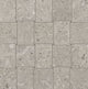 12x12 Dignitary Grid  Mosaic Stone-Look Matte Smooth Porcelain Tile Stone Gray