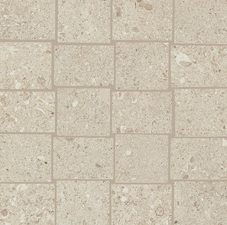 12x12 Dignitary Grid Mosaic Stone-Look Matte Smooth Porcelain Tile