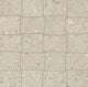 12x12 Dignitary Grid  Mosaic Stone-Look Matte Smooth Porcelain Tile Warm Beige