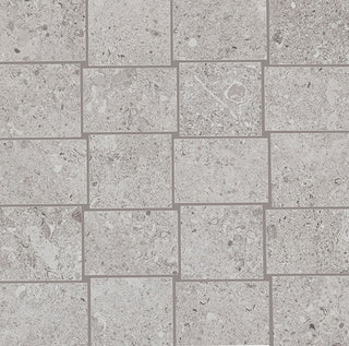 12x12 Dignitary Grid Mosaic Stone-Look Matte Smooth Porcelain Tile