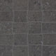 12x12 Dignitary Grid  Mosaic Stone-Look Matte Smooth Porcelain Tile Charcoal Gray