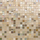 1/2x1/2 City Lights Straight Joint  Mosaic Mixed-Color Glossy Undulated Glass Tile Beige
