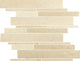 12x15 Marble Linear Random Pattern  Stone-Look Polished Smooth Marble Tile Tan Beige