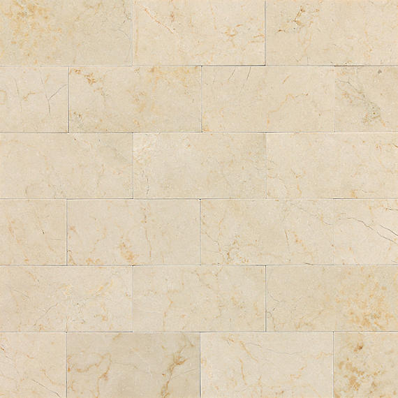 12x24 Marble  Natural Marble-Look Polished Smooth Marble Tile Cream Marble