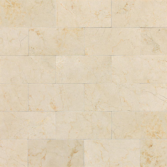 12x24 Marble  Natural Marble-Look Polished Smooth Marble Tile Cream Marble