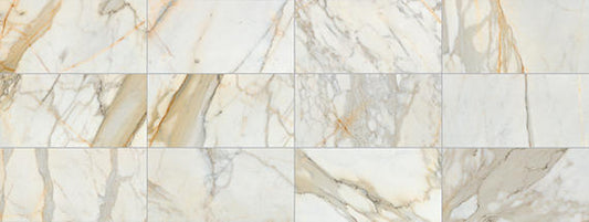 12x24 Marble  Natural Marble-Look Polished Smooth Marble Tile Golden Marble