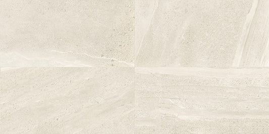 12x24 Society  Natural Stone-Look Polished Smooth Porcelain Tile Cream Stone