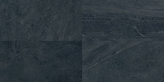 12x24 Society  Natural Stone-Look Polished Smooth Porcelain Tile Slate Gray