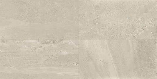 12x24 Society  Natural Stone-Look Matte Smooth Porcelain Tile Soft Sand