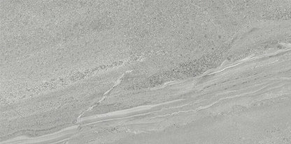 12x24 Society  Natural Stone-Look Matte Smooth Porcelain Tile Cool Gray