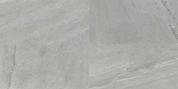 12x24 Society  Natural Stone-Look Matte Smooth Porcelain Tile Cool Gray