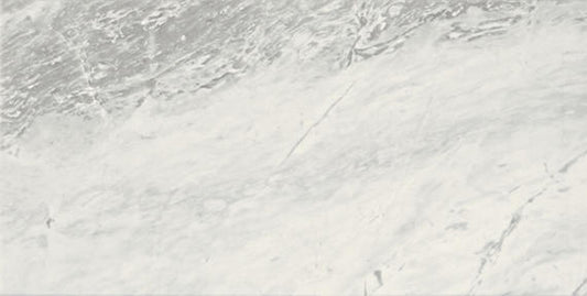 12x24 Raine Medium Veining  Natural Marble-Look Honed Smooth Marble Tile Gray Marble