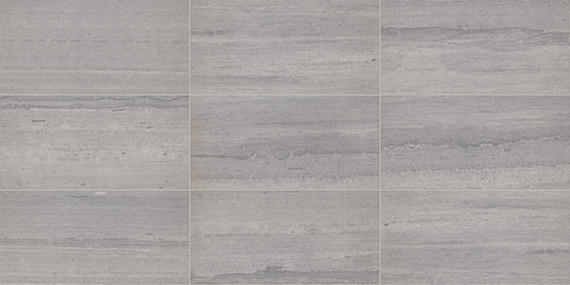 12x24 Fonte  Natural Marble-Look Honed Smooth Marble Tile Slate Gray