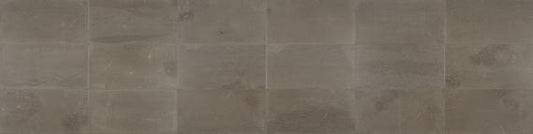 12x24 Limestone Grid Patterned Concrete-Look Honed Natural Limestone Tile
