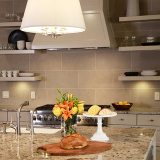 Soft Taupe - 12x24 Limestone Grid Patterned Stone-Look Honed Smooth Limestone Tile