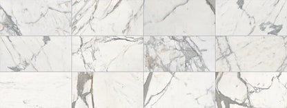 12x24 Marble Grid  Natural Marble-Look Honed Smooth Marble Tile Golden Marble
