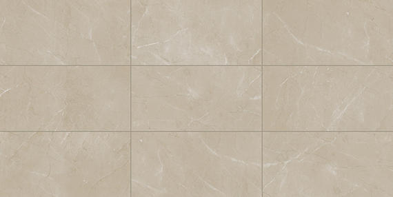 12x24 Perpetuo Light Veining  Natural Marble-Look Polished Smooth Porcelain Tile Warm Beige