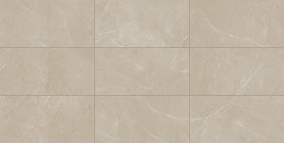12x24 Perpetuo Light Veining Natural Marble-Look Polished Smooth Porcelain Tile