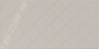 12x24 Showscape Arabesque Patterned Solid-Color Glossy Embossed Ceramic Tile