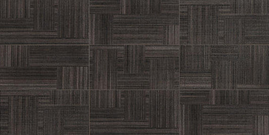 12x24 Lounge14 Linear  Natural Fabric-Look Matte Textured Porcelain Tile Dark Charcoal