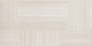 Cream Beige - 12x24 Lounge14 Linear Natural Fabric-Look Matte Textured Porcelain Tile