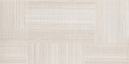 12x24 Lounge14 Linear  Natural Fabric-Look Matte Textured Porcelain Tile Cream Beige