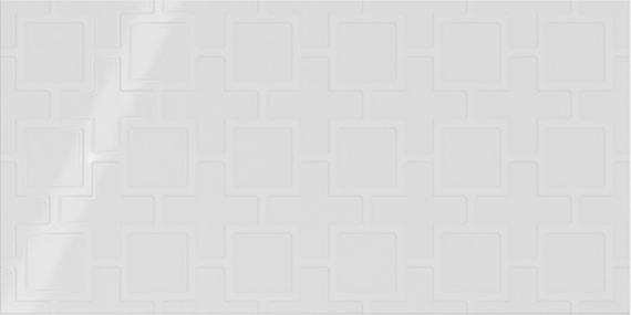 12x24 Showscape Lattice  Patterned Solid-Color Glossy Textured Ceramic Tile Glossy White
