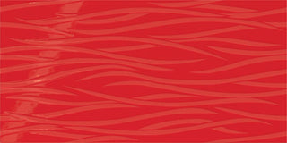 Bright Red - 12x24 Showscape Patterned Solid-Color Glossy Wavy Ceramic Tile