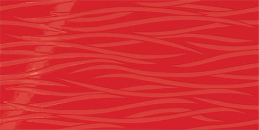 12x24 Showscape Patterned Solid-Color Glossy Wavy Ceramic Tile