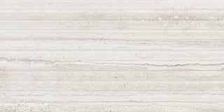 Off White - 12x24 Reservorio Natural Stone-Look Matte 3D-Geometric Fluted Porcelain Tile