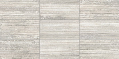 12x24 Reservorio  Natural Stone-Look Matte 3D-Geometric Fluted Porcelain Tile Gray