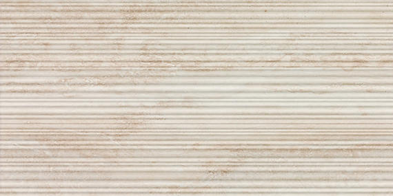 12x24 Calligo  Natural Stone-Look Matte 3D-Geometric Fluted Porcelain Tile Tusk Beige