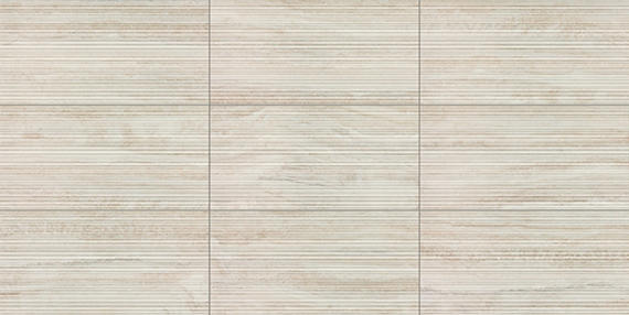 12x24 Calligo  Natural Stone-Look Matte 3D-Geometric Fluted Porcelain Tile Tusk Beige