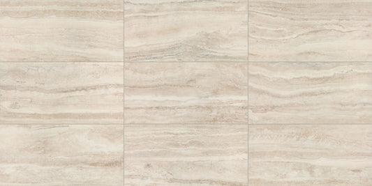 12x24 Calligo Natural Stone-Look Matte 3D-Geometric Fluted Porcelain Tile