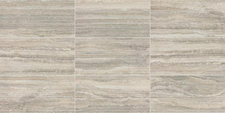 12x24 Calligo Natural Stone-Look Matte 3D-Geometric Fluted Porcelain Tile