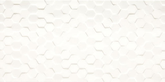 12x24 Multitude Patterned Solid-Color Matte 3D-Geometric Hexagon Ceramic Tile