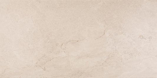 12x24 Advantage  Natural Stone-Look Matte Smooth Ceramic Tile Light Beige
