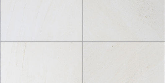 12x24 Choice  Natural Stone-Look Matte Smooth Ceramic Tile White Gray