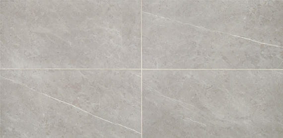 12x24 Prime  Natural Stone-Look Matte Smooth Ceramic Tile Marble Gray
