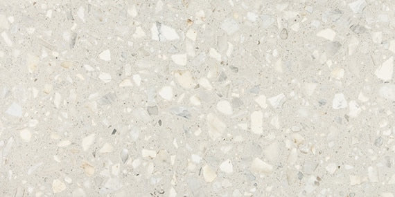 12x24 Outlander Fragment Shard Speckled Natural Terrazzo-Look Matte Smooth Porcelain Tile Warm Ivory