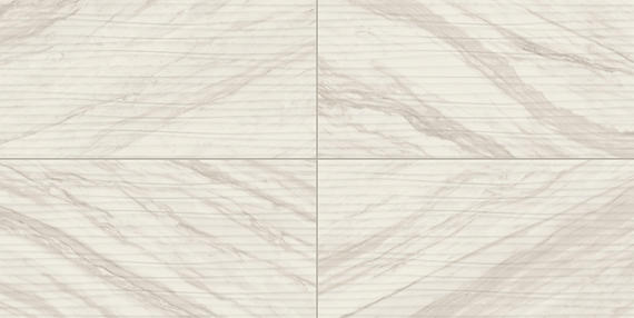 12x24 Perpetuo Light Veining  Natural Marble-Look Satin Wavy Porcelain Tile Soft White