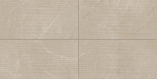 12x24 Perpetuo Light Veining Natural Marble-Look Satin Wavy Porcelain Tile