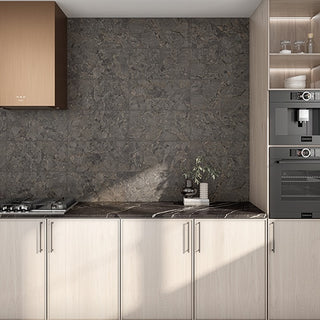 Dark Charcoal - 12x24 Forgehaus Natural Stone-Look Matte Smooth Ceramic Tile