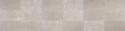 12x24 Limestone Grid  Patterned Marble-Look Tumbled Smooth Limestone Tile Ctoneam White