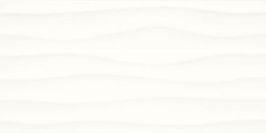 12x24 Multitude 3D-Geometric Wave Natural Solid-Color Matte Textured Ceramic Tile