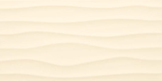 12x24 Multitude Wave  Natural Solid-Color Matte Textured Ceramic Tile Warm Beige